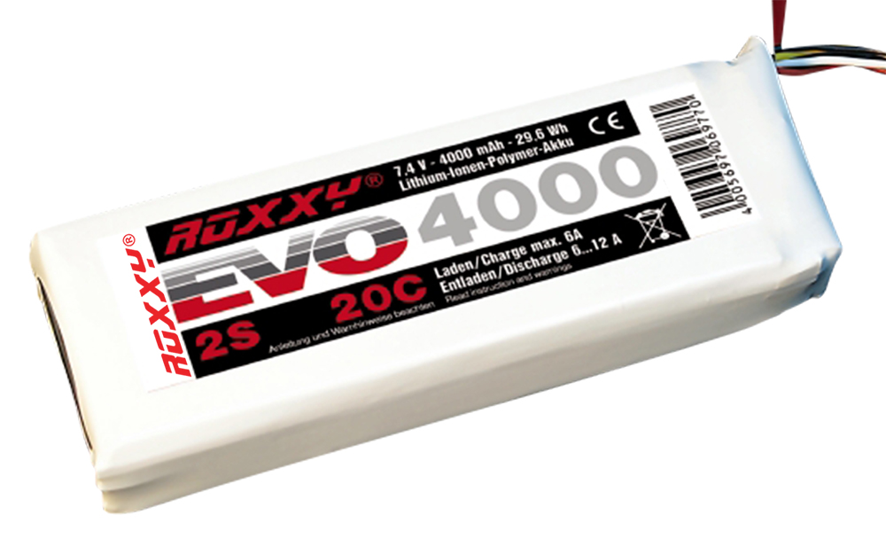 ROXXY EVO LiPo 2-4000 20C m/w BID-Chip; 29,6 Wh | # 316977