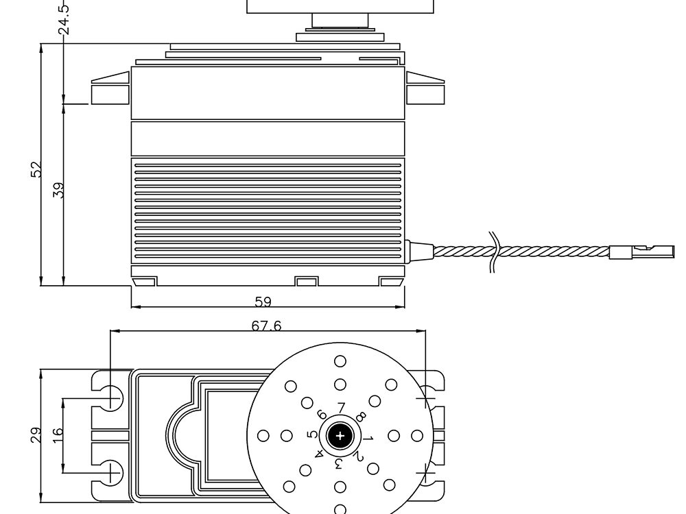 Multiplex Servo RHINO pro SHV digi 4, #65154