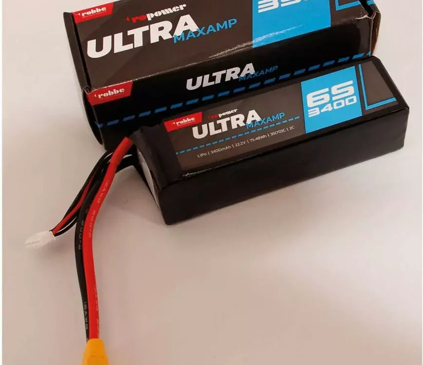 Robbe Modellsport RO-POWER ULTRA MAXAMP 3400MAH 22,2 VOLT 6S 35(70)C LIPO AKKU | # 7368