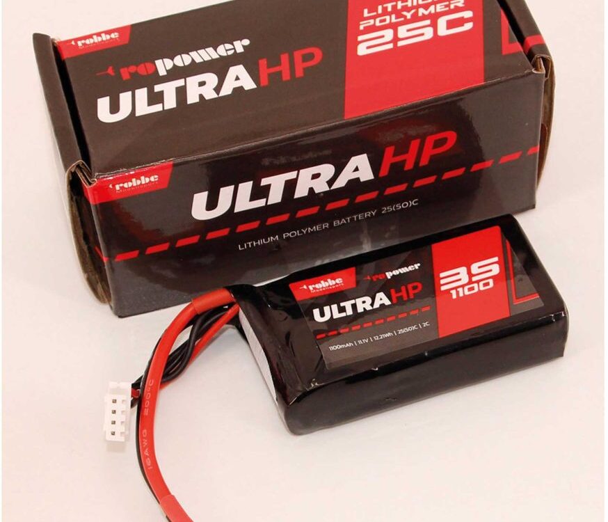 Robbe Modellsport RO-POWER ULTRA HP 1100MAH 11,1 VOLT 3S 25(50)C LIPO AKKU XT-30 | # 7330