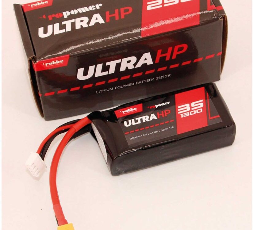 Robbe Modellsport RO-POWER ULTRA HP 1300MAH 11,1 VOLT 3S 25(50)C LIPO AKKU | # 7333