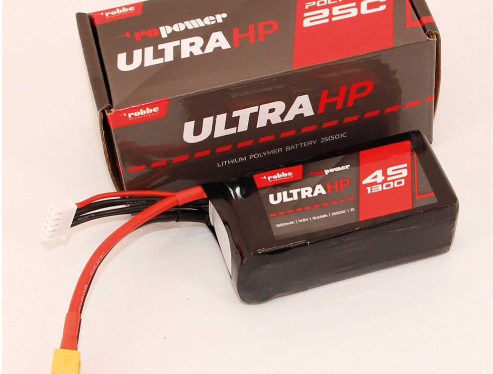 Robbe Modellsport RO-POWER ULTRA HP 1300MAH 14,8 VOLT 4S 25(50)C LIPO AKKU | # 7334