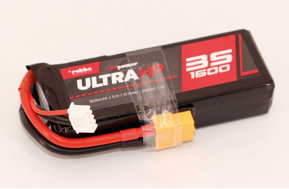 Robbe Modellsport RO-POWER ULTRA HP 1600MAH 11,1 VOLT 3S 25(50)C LIPO AKKU | # 7335