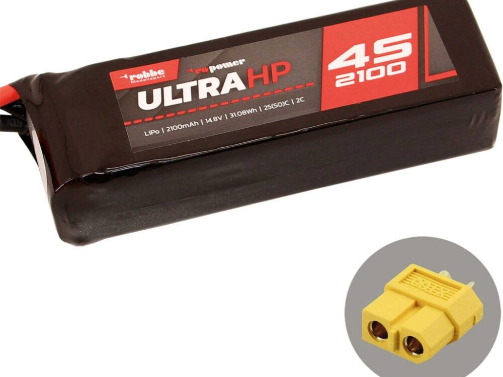 Robbe Modellsport RO-POWER ULTRA HP 2100MAH 14,8 VOLT 4S 25(50)C LIPO AKKU | # 7338