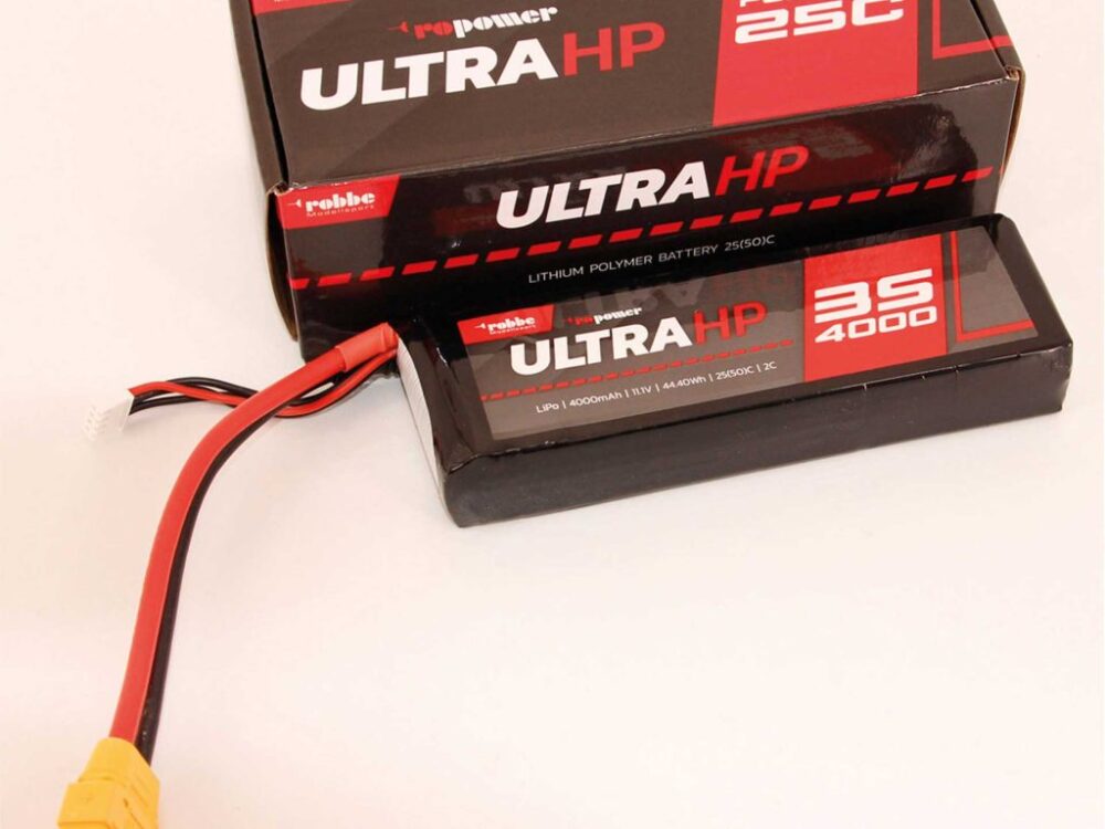 Robbe Modellsport RO-POWER ULTRA HP 4000MAH 11,1 VOLT 3S 25(50)C LIPO AKKU | # 7344