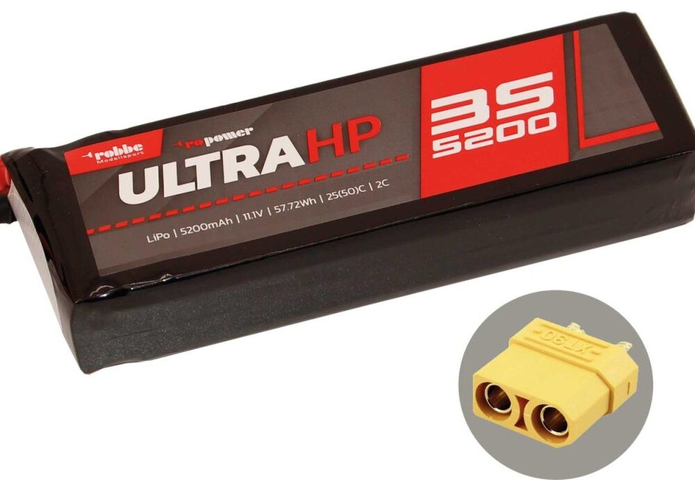 Robbe Modellsport RO-POWER ULTRA HP 5200MAH 11,1 VOLT 3S 25(50)C LIPO AKKU | # 7347