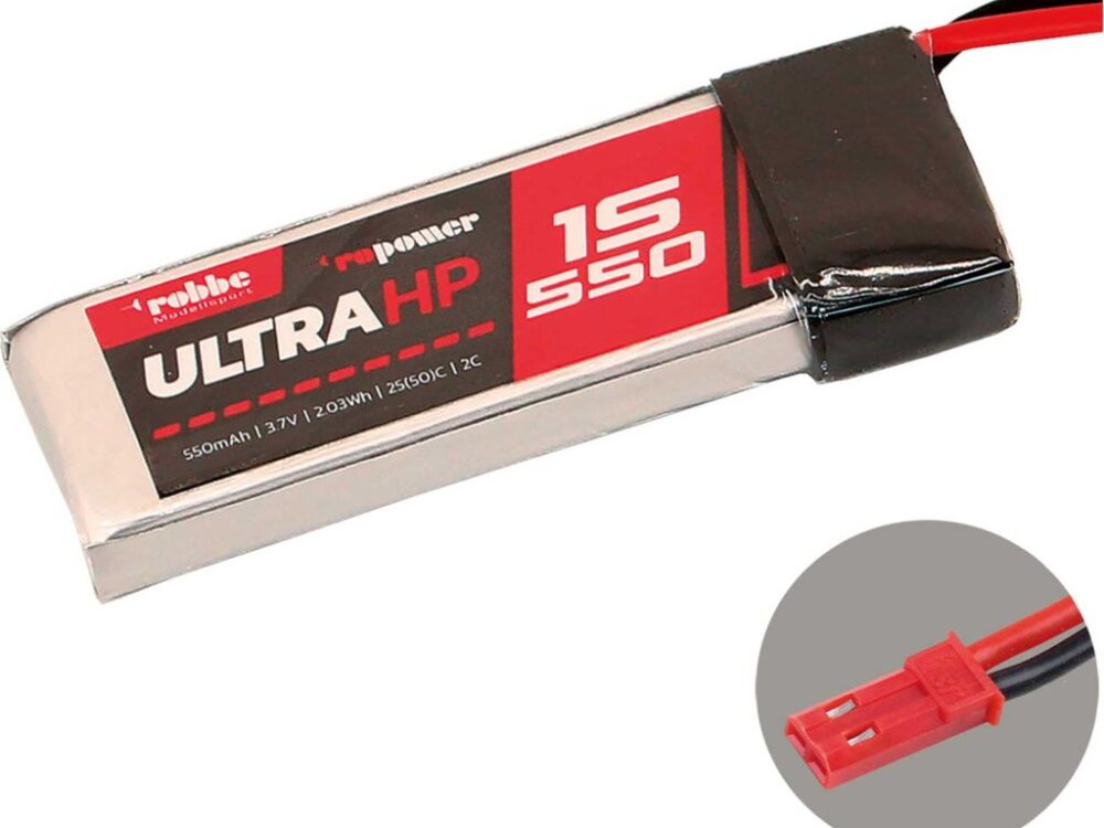 Robbe Modellsport RO-POWER ULTRA HP 550MAH 3,7 VOLT 1S 25(50)C LIPO AKKU | # 7323