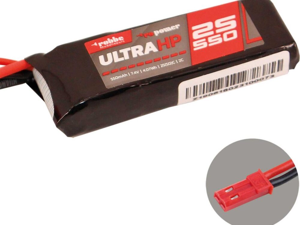 Robbe Modellsport RO-POWER ULTRA HP 550MAH 7,4 VOLT 2S 25(50)C LIPO AKKU | # 7325