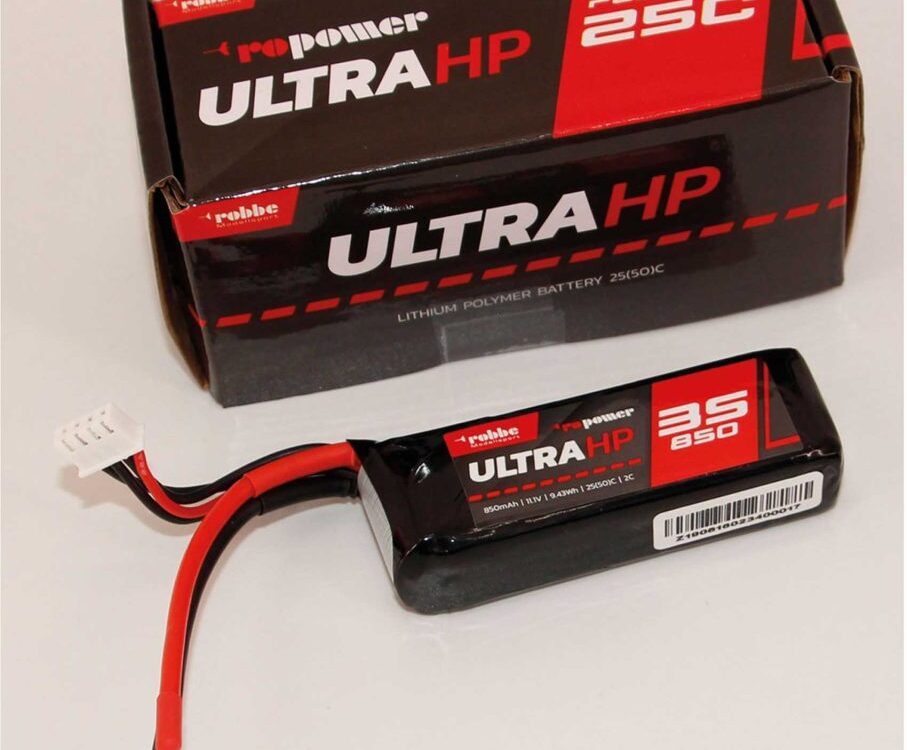 Robbe Modellsport RO-POWER ULTRA HP 850MAH 11,1 VOLT 3S 25(50)C LIPO AKKU | # 7328