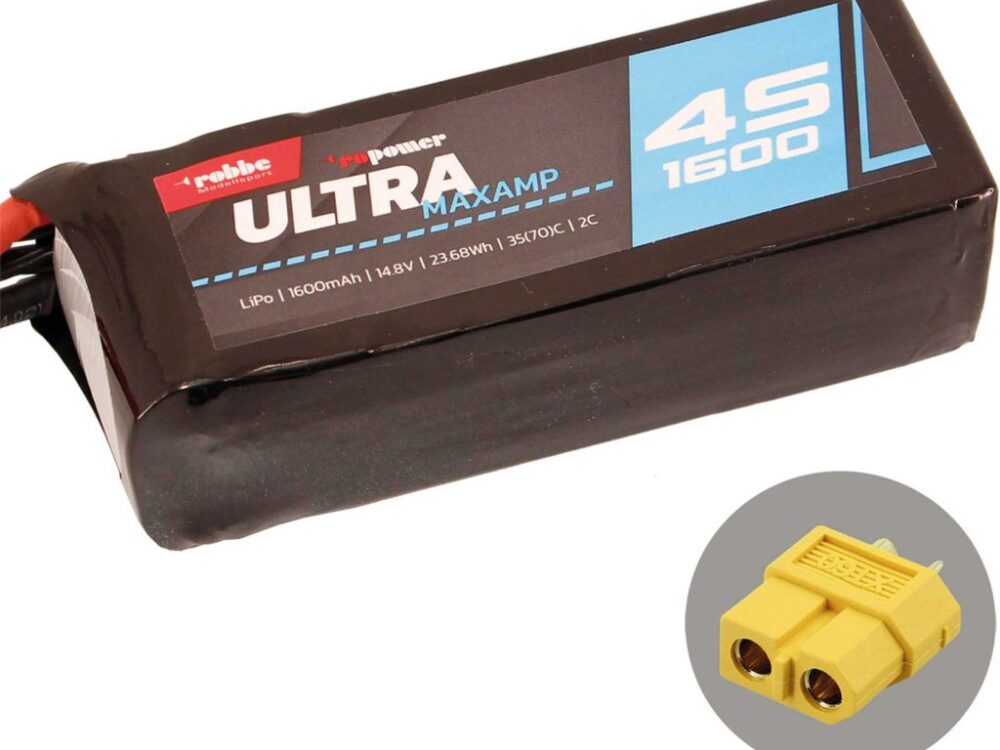 Robbe Modellsport RO-POWER ULTRA MAXAMP 1600MAH 14,8 VOLT 4S 35(70)C LIPO AKKU | # 7359