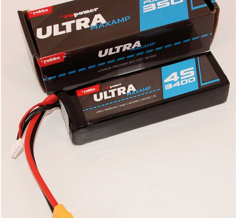 Robbe Modellsport RO-POWER ULTRA MAXAMP 3400MAH 14,8 VOLT 4S 35(70)C LIPO AKKU | # 7367