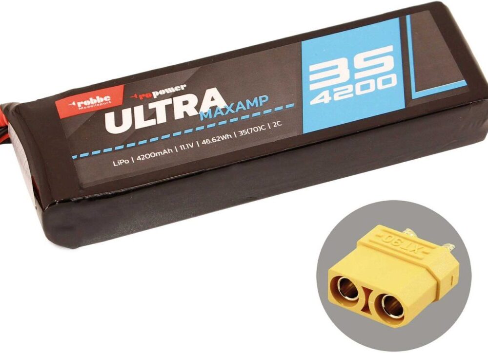 Robbe Modellsport RO-POWER ULTRA MAXAMP 4200MAH 11,1 VOLT 3S 35(70)C LIPO AKKU Xt-90 | # 7369