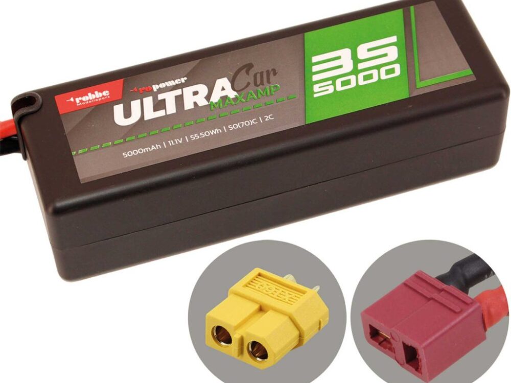 Robbe Modellsport RO-POWER ULTRA MAXAMP CAR 5000MAH 11,1 VOLT 3S 35(70)C LIPO AKKU T-(XT-60) Stecker | # 7384