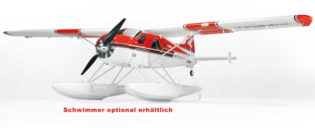 obbe Modellsport DHC-2 BEAVER "AIR BEAVER" ROT PNP #2612