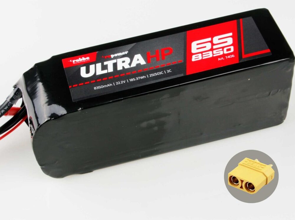 Robbe Modellsport RO-POWER ULTRA HP 8350MAH 22,2 VOLT 6S 25(50)C LIPO AKKU XT-90 | # 7406