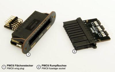 PWC6 PowerWingConnector für 6 Servos mit Rumpfbuchse | # A85221