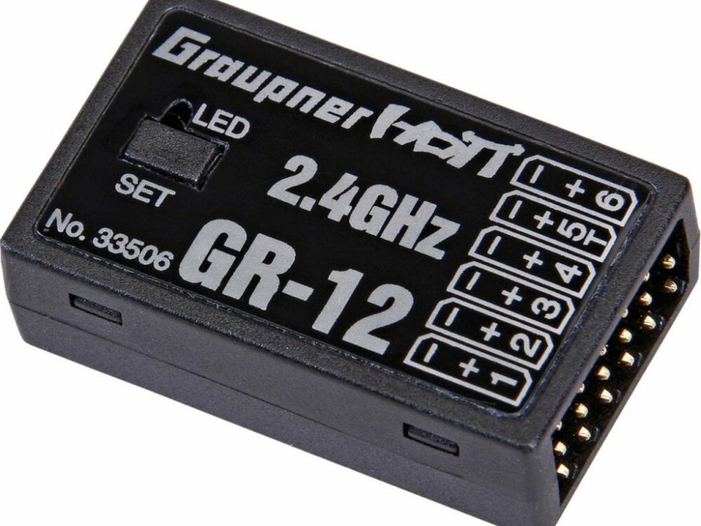 GRAUPNER GR-12 2,4GHZ HOTT 6 Kanal EMPFÄNGER | # 33506