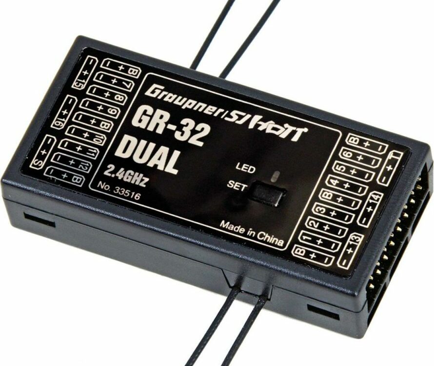 GRAUPNER GR-32 DUAL 2,4GHZ HOTT 16 Kanal EMPFÄNGER | # 33516