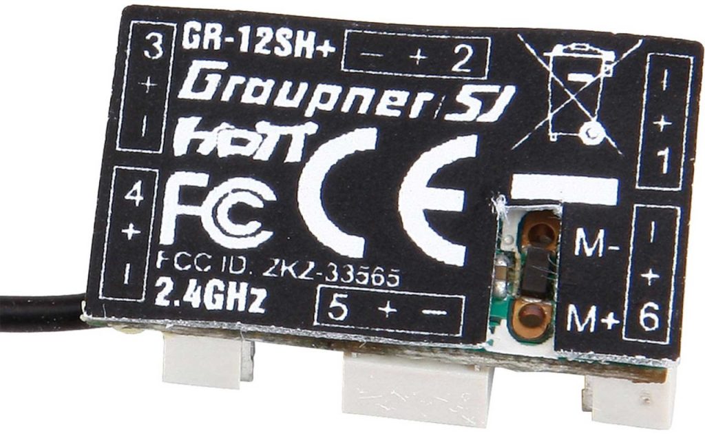 GRAUPNER GR-12SH+ 2,4GHZ HOTT 6 Kanal EMPFÄNGER | # 33565