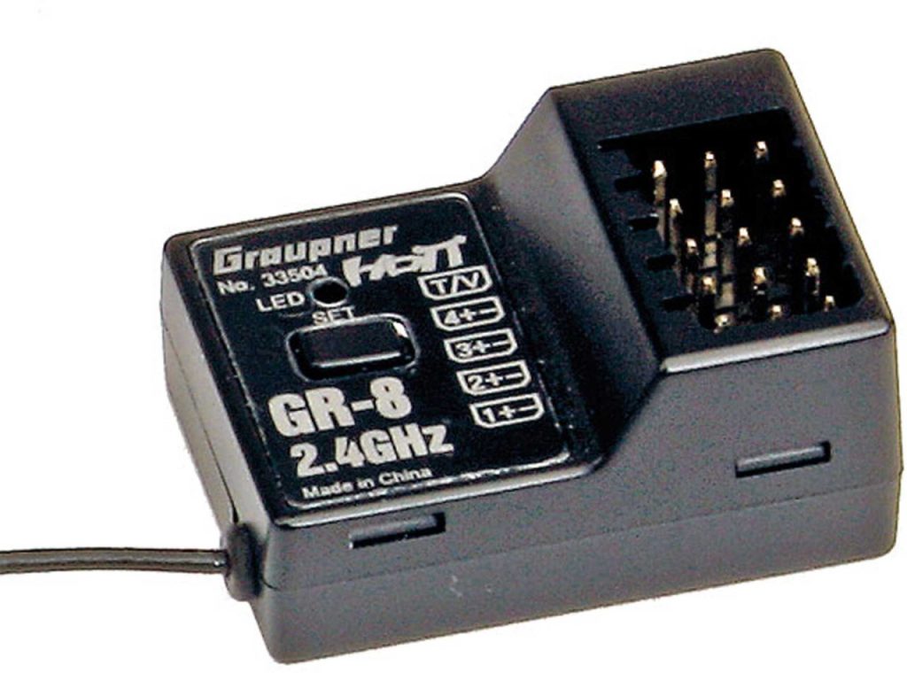 GRAUPNER GR-8 RACE 4 KANAL HOTT 2,4GHZ EMPFÄNGER | # 33504