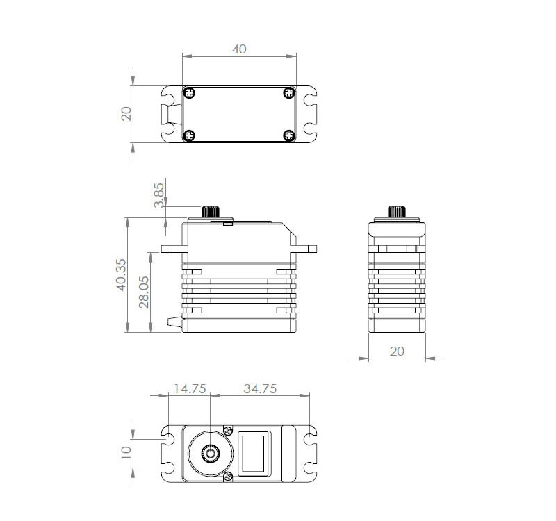 MKS HBL960 HV Digital Servo brushless, #S0010012