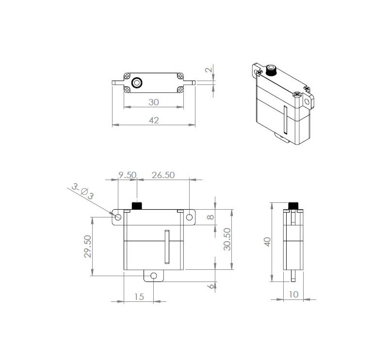 MKS HBL6625 MINI HV Digital Servo brushless, #S0021002