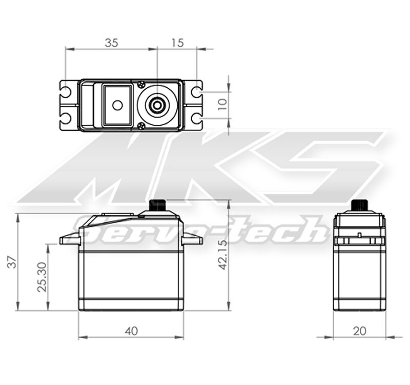 MKS DS1220 Digital Servo, #S0023001