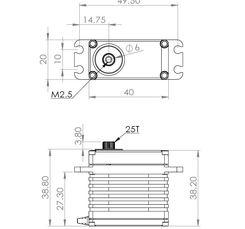 MKS HBL550 HV Digital Servo brushless X5 Serie, #S0026004