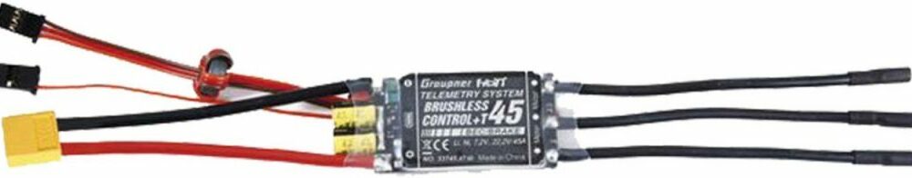 GRAUPNER BRUSHLESS CONTROL+ T 45 BEC G2 XT-60 REGLER | # 33745.XT60
