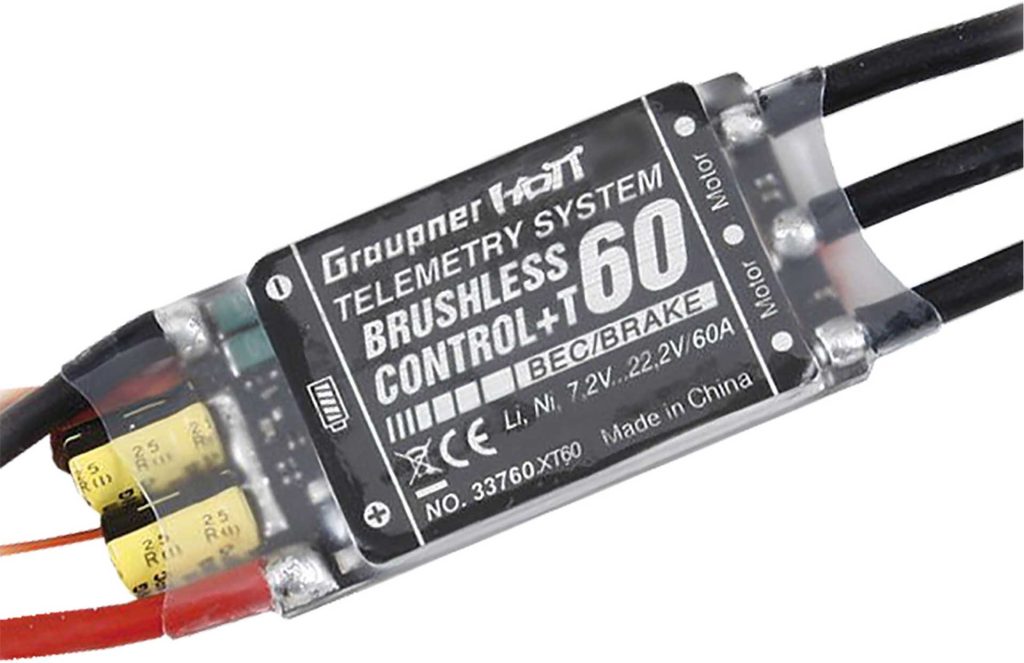 GRAUPNER BRUSHLESS CONTROL+ T 60 BEC G2 XT-60 REGLER | # 33760.XT60