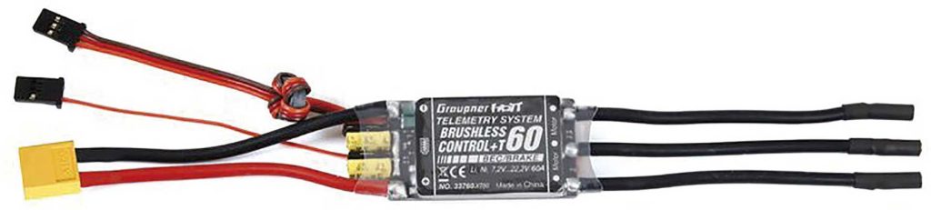 GRAUPNER BRUSHLESS CONTROL+ T 60 BEC G2 XT-60 REGLER | # 33760.XT60