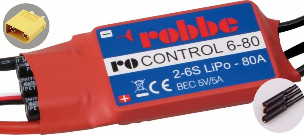 Robbe Modellsport RO-CONTROL 6-80 2-6S -80(100A) 5V/5A SWITCH BEC Regler | # 8710
