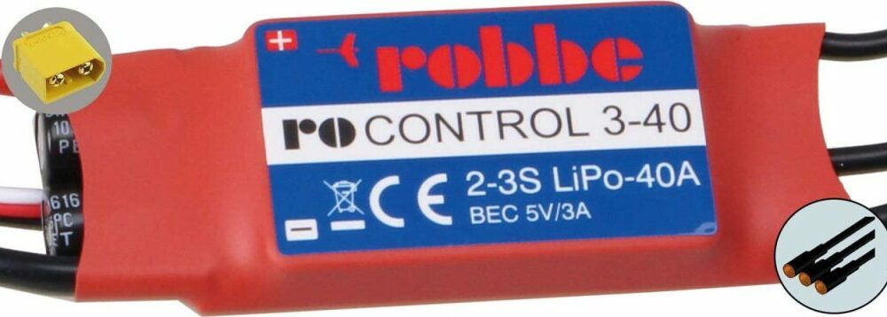Robbe Modellsport RO-CONTROL 3-40 2-3S -40(55)A 5V/3A BEC Regler | # 8713