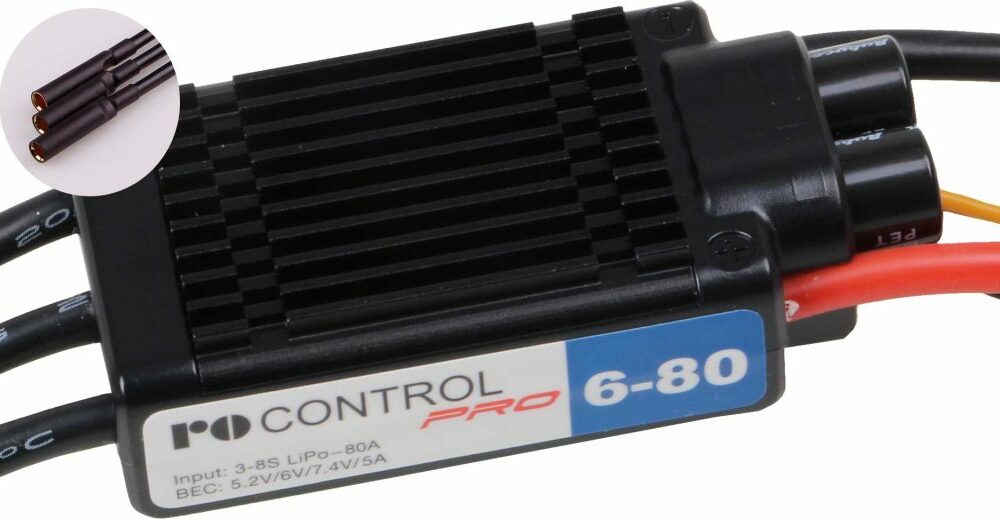 Robbe Modellsport RO-CONTROL PRO 6-80 3-8S -80(100)A 5,2-7,4V/5A SWITCH BEC Regler | # 8718