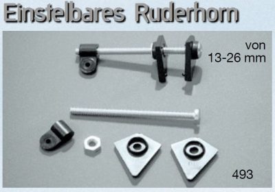 Ruderhorn verstellbar von 13-26 mm DU-BRO 2 Stück | # 1025490