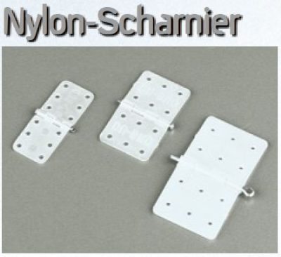 Nylon Scharniere 1 1/8 | Breite 11 mm | Länge 28 mm | 15 Stück, #1070150