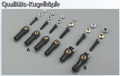 Qualitäts Kugelkopf A für 2mm Gestänge – 1st. – 2,8 x 16 ø, #1072404