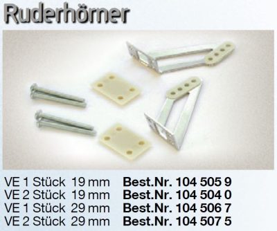 Ruderhorn Stahl 29mm – Aus gehärtetem und veredeltem Stahl 2 Stück | # 1045075