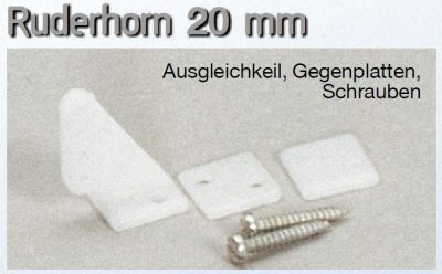 RUDERHORN 20 mm Ausgleichkeil – Gegenplatten – Schrauben 250 Stück | # 1013238