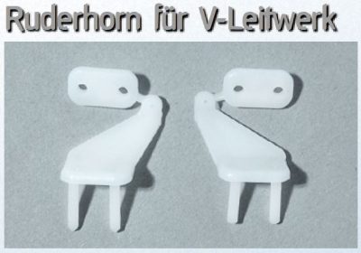 Ruderhorn für V-Leitwerk 8,5 mm mit Ø 0,8 mm Bohrung 1 Paar | # 1000667