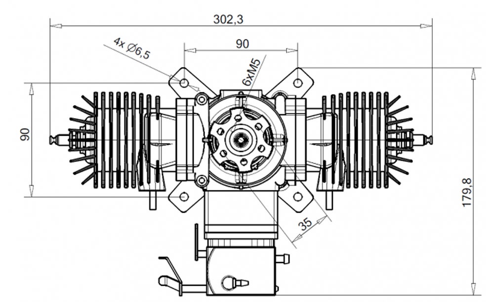 NEU MVVS 116 NP (7.20) ICU-B Benzinmotor, 116 ccm einschließlich Vergaser, Zündung, Zündkerze+Schlüssel und Öl | # 2962.000