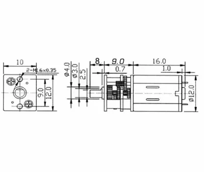 Micro Pile Getriebemotor 300:1 6V | # 42203