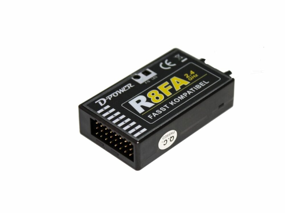 D-Power R- 8FA – 2.4 GHz Empfänger FASST kompatibel | # R8FA
