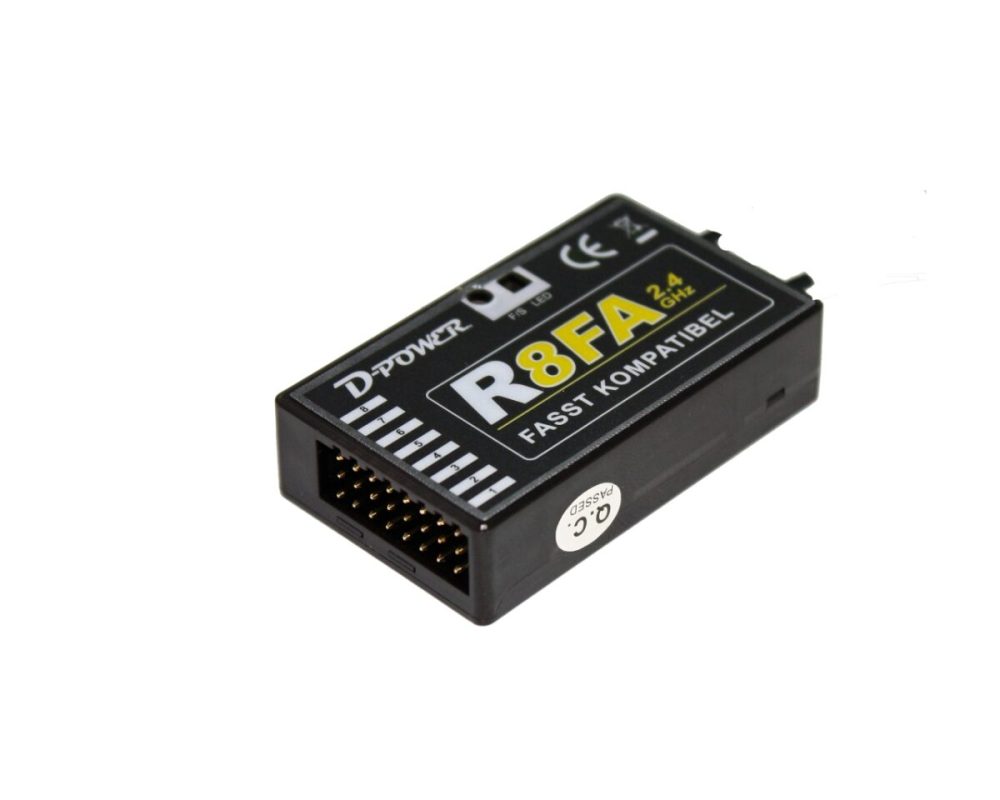 D-Power R- 8FA - 2.4 GHz Empfänger FASST kompatibel | # R8FA