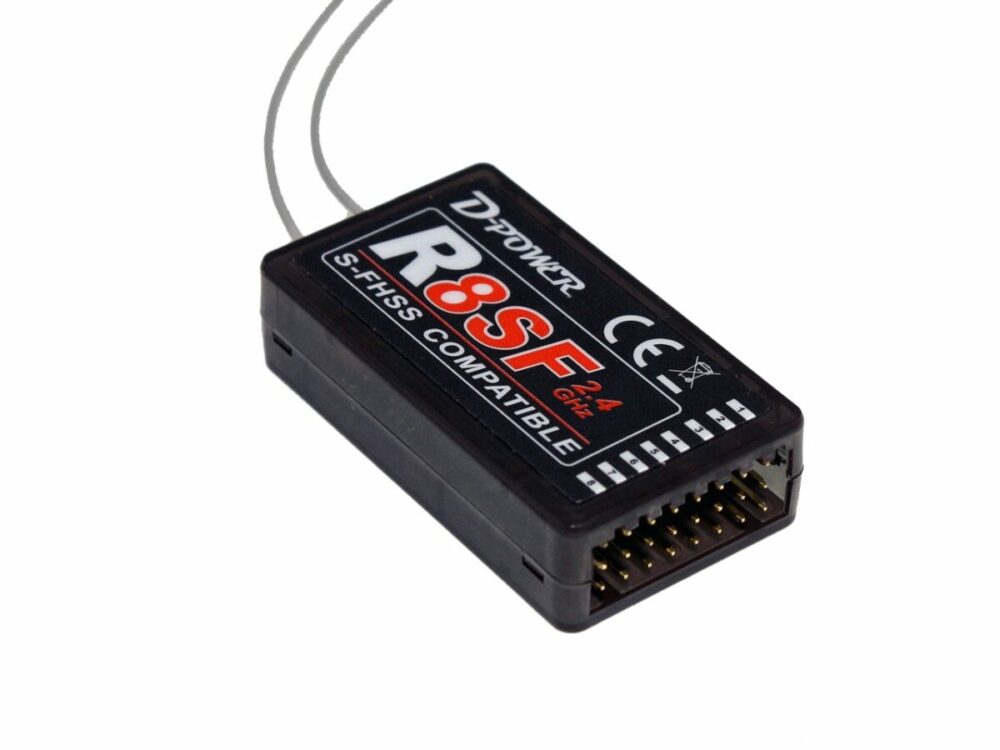 D-Power R-8SF – 2.4 GHz Empfänger S-FHSS kompatibel | # R8SF