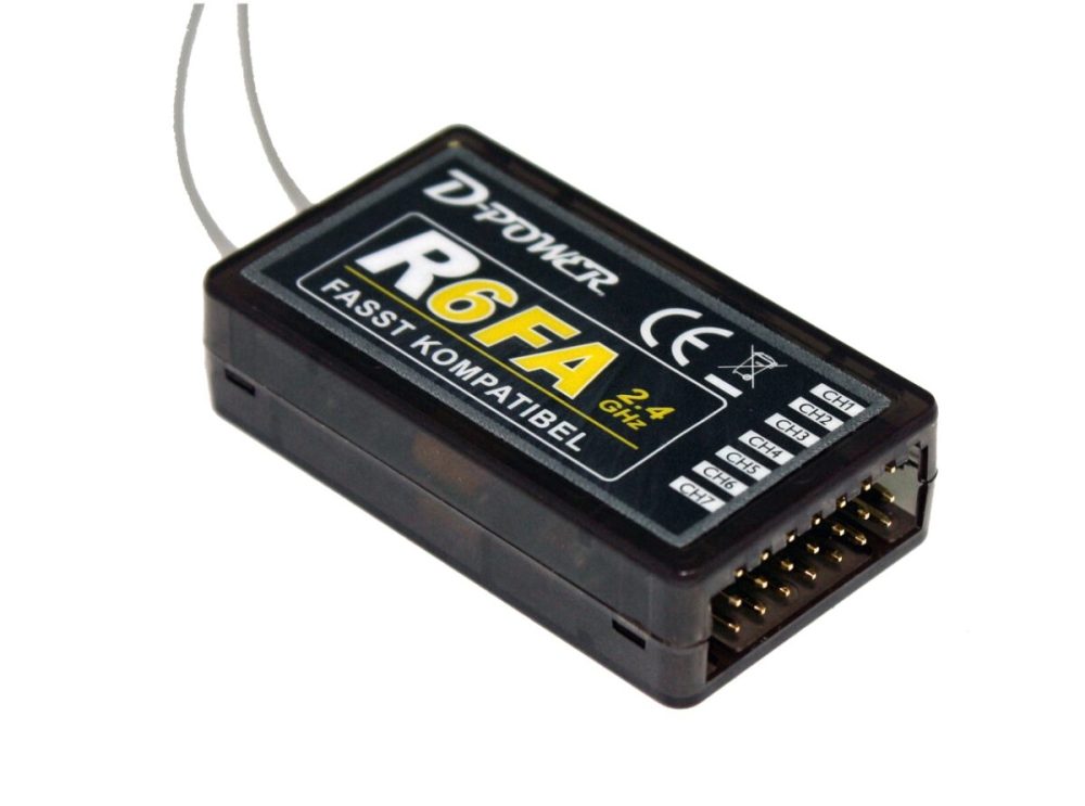 D-Power R- 6FA - 2.4 GHz Empfänger FASST kompatibel | # R6FA