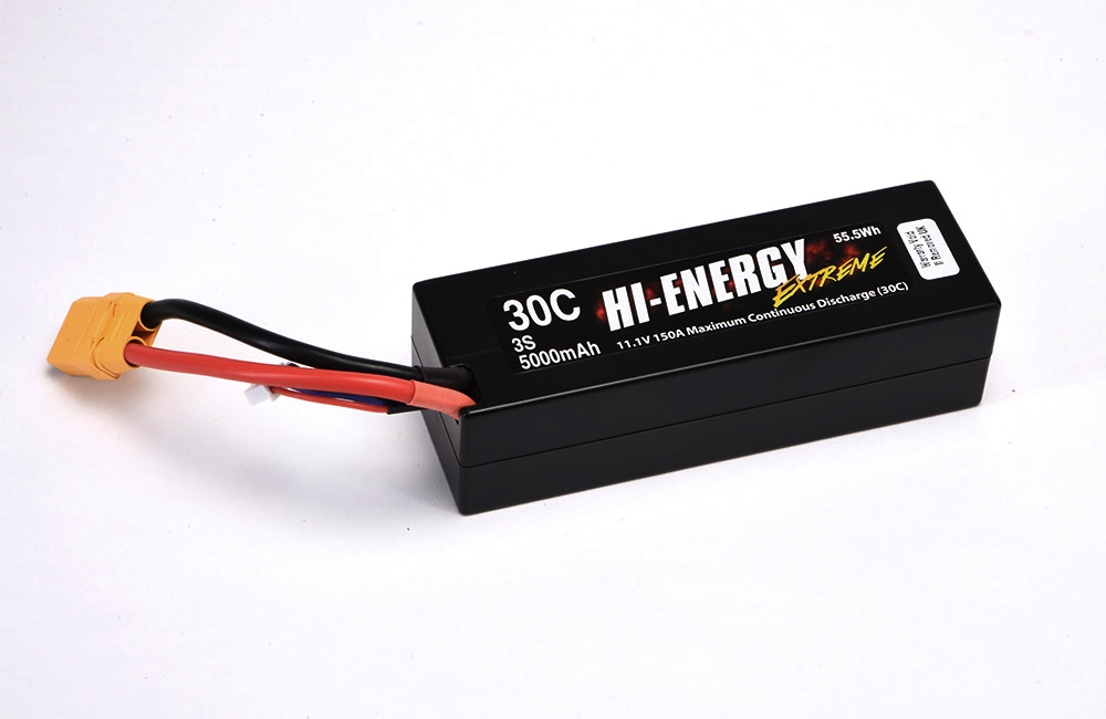 Hi-Energy 3S 5000mAh 30C HC XT-90 | # O-HE3S500030C-CAR