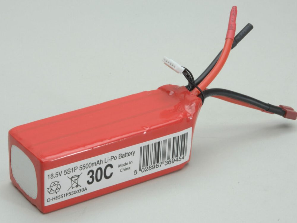 Hi-Energy 5S 5500mAh 30C Li-Po | # O-HE5S1P550030A