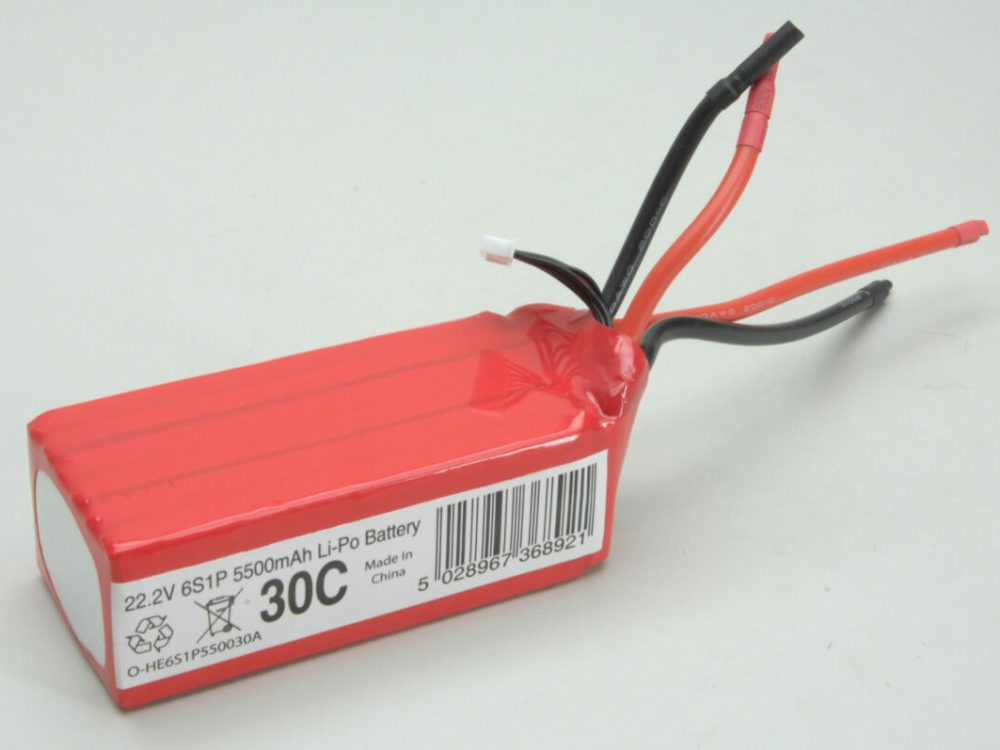 Hi-Energy 6S 5500Mah 30C Li-Po | # O-HE6S1P550030A