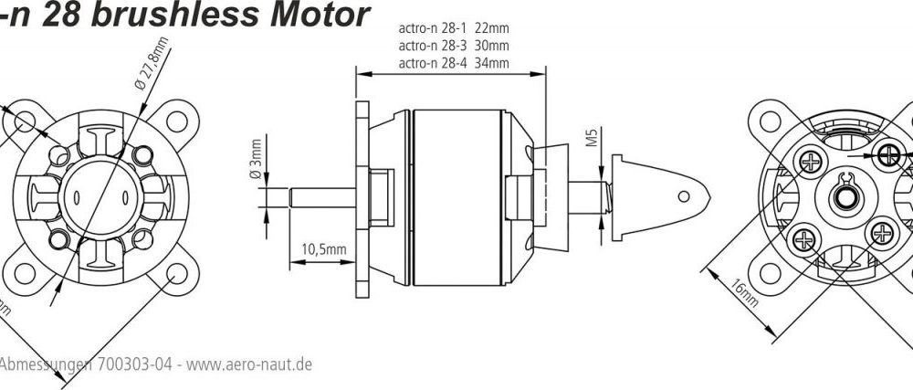 Brushless Motor actro-n 28-3-1300 | # 700303